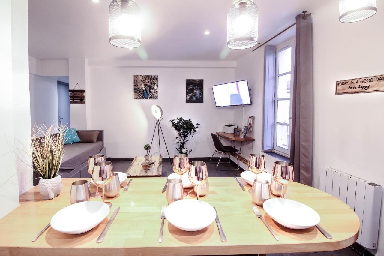 Appartement calme et spacieux, Cité et ville à pied, WIFI, 2 chambres, 3 lits Carcassonne Esterno foto